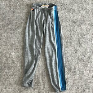 Aviator Nation striped grey sweats